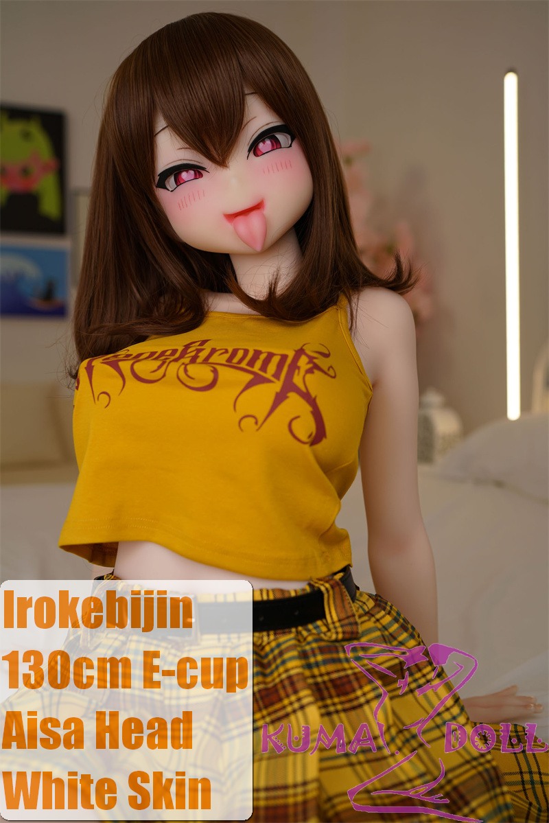 Irokebijin S-TPE Sex Doll 130cm E-cup Aisa Head in Yellow Top and Checkered Skirt