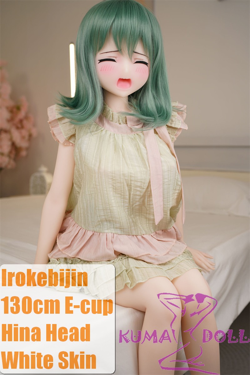 Irokebijin S-TPE Sex Doll 130cm E-cup Hina Head in Green Dress with Pink Ribbon