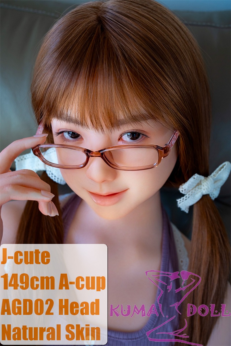 J-cute Doll Full Silicone Sex Doll 149cm/4ft9 A-cup with Silicone Head AGD02 with New Body Makeup