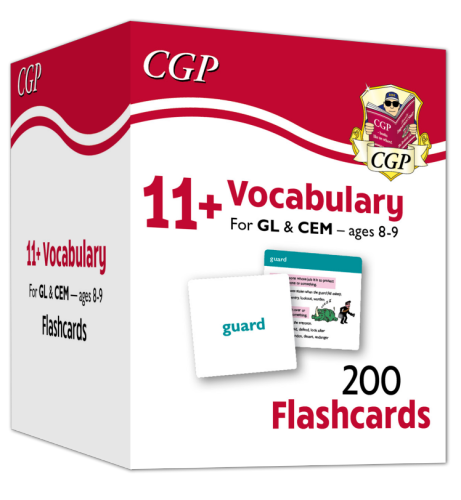 CGP New 11+ Vocabulary Flashcards - Ages 8-9