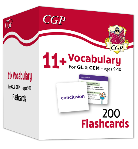 CGP New 11+ Vocabulary Flashcards - Ages 9-10