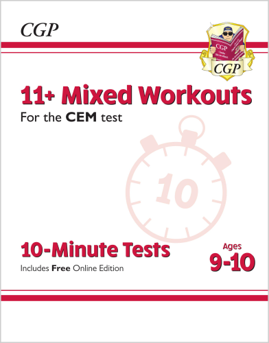 CGP 11+ CEM 10-Minute Tests: Mixed Workouts - Ages 9-10 (with Online Edition)