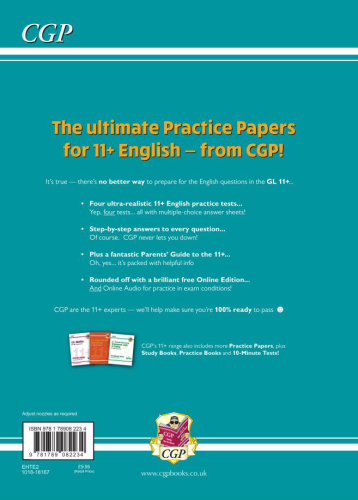 CGP 11+ GL English Practice Papers - Ages 10-11 (with Parents' Guide & Online Edition)