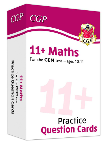 CGP New 11+ CEM Maths Practice Question Cards - Ages 10-11