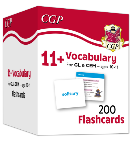 CGP New 11+ Vocabulary Flashcards - Ages 10-11