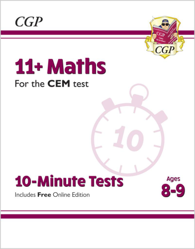 CGP 11+ CEM 10-Minute Tests: Maths - Ages 8-9 (with Online Edition)