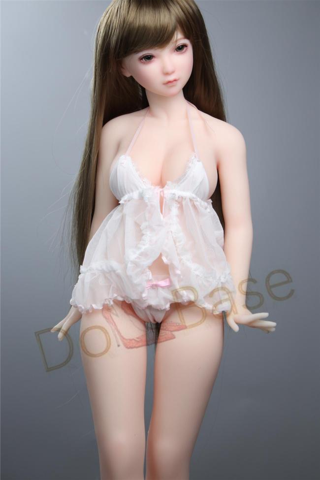 フルシリコン製ラブドール JY Doll 70cm ミニドール 宁夏(Ningxia)ヘッド 肌色＆眼球色＆メイク＆ウィッグ＆衣装は宣材写真と同じ