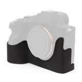 Leather Camera Bag Protective Case Battery Opening Bottom Form-Fitted for Sony A7R4 A7RM4 A7RIV A74 Half Body Cover Accessories