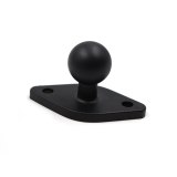 FEICHAO Motorcycle Round Square Mounting Base Aluminum Rubber 1 inch Tripod Ball Head for Gopro for Ram Mounts for Garmin DSLR Camera