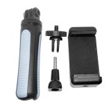 FEICHAO Protable Mini Tripod for Gopro Handheld Monopod Non-slip Hand Grip Selfie Table Stand Foldable w Phone Clamp for 4~6  Smartphone