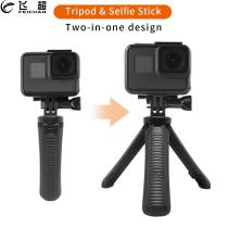 FEICHAO Protable Mini Tripod for Gopro Handheld Monopod Non-slip Hand Grip Selfie Table Stand Foldable w Phone Clamp for 4~6  Smartphone