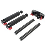 FEICHAO Dual Dual Handle Grip Handheld Gimbal Camera Stabilizer for DJI Ronin S SC Zhiyun Crane 2 Pro Extended Mount Camera Accessories
