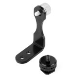 FEICHAO L Shape Bracket Mic Stand Camera Handle Grip for 5  5.5  6  SLR Monitor Hot Shoe 1/4 Mount 360° Extended Flash Microphone Gimbal