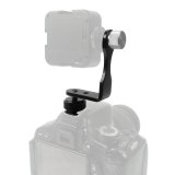 FEICHAO L Shape Bracket Mic Stand Camera Handle Grip for 5  5.5  6  SLR Monitor Hot Shoe 1/4 Mount 360° Extended Flash Microphone Gimbal