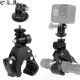 FEICHAO Bike Handbar Clamp Mount Motorcycle Bar Clip Dia 17-35MM with Tripod Adapter for Gopro Hero 8 7 6 5 Action Camera Accessories