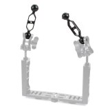FEICHAO 5 inch Double Ball Head 1  Joint Adapter Bracket Extension Arm 13cm for GoPro 13 8 7 Camera SLR Underwater Torch Diving Fill Lights