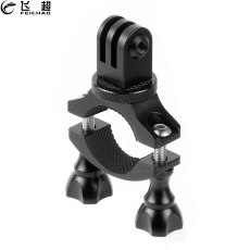 FEICHAO Bicycle Bike Motorcycle Handlebar Mount Clip Holder 1/4  Tripod Adapter for OSMO 360/GoPro Hero 13 8 7 6 XiaoYi 4K Plus Mijia Action Camera