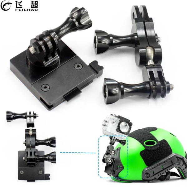 Aluminum Alloy Helmet Fixed Mount Buckle Adapter for GoPro 13 Xiaoyi Action Camera Holder Military CS NVG Base Hunting Accessories