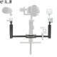 FEICHAO Dual Dual Handle Grip Handheld Gimbal Camera Stabilizer for DJI Ronin S SC Zhiyun Crane 2 Pro Extended Mount Camera Accessories