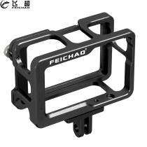 FEICHAO Metal Camera Cage Case for DJI Osmo Action Protective Housing Frame Hot Shoe Mount Expansion for Microphone Led Video Light Vlog