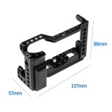 FEICHAO For EOS M6 Mark2 Form-fitting Camera Cage Full Frame for Canon EOS M6 MARK II Quick-Release L Bracket Plate Hand Grip Baseplate