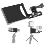 FEICHAO Handheld Gimbal Adapter Switch Mount Plate for GoPro Hero 13 8 Max Osmo Action Camera with Balance Counter Weight Selfie Tripod