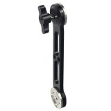 Double End ARRI Rosette Extension Arm Mount M6 Thread Thumb Screw 1/4  Holes for DSLR Video Camera Shoulder Mount Rig Nato Rail
