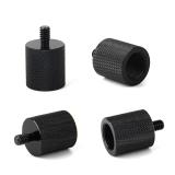 FEICHAO 1x 5/8  Female to 1/4  Male Threaded Screw Adapter Aluminum Alloy for Microphone Stand Tripod Flash Light Bracket Mic Converter