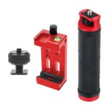 FEICHAO Handle Grip Bar Aluminum 1/4 3/8 Cold Shoe Support Mount Phone Clip Clamp Screw Adapter for Zhiyun WEEBILL S WEEBILL LAB Gimbal