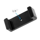 FEICHAO Portable Mobile Phone Clamp Stand Holder Clip Tripod Adapter Cold Shoe Mount 1/4 for iPhone HUAWEI Smartphone Vlog Selfie Camera