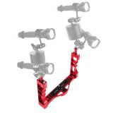 FEICHAO Dual Handle Tray Stabilizer Rig Aluminum for Underwater Camera Housing Case Diving for GoPro 13 DSLR Smartphone Base Mount Bracket