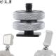 1x 3/8 Turn 1/4 Tripod Screw to Flash Hot Shoe Mount Adapter Double-layer Compatible with OSMO 360/Hero 13 for Lighting LED DSLR SLR Hotshoe Studio Accessories