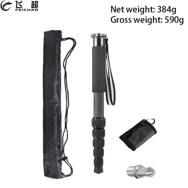 Carbon Fiber Camera Monopod Unipod Stand Selfie Stick 6-Section Lightweight Extendable Pole for Nikon Canon Sony Camcorder Video