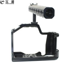 M50 Camera Cage Rig + Top Handle Grip CNC Aluminum Alloy for Canon EOS M50 M5 DSLR Cold Shoe Mount Video Vlog Film Stabilizer