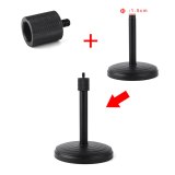FEICHAO 1x 5/8  Female to 1/4  Male Threaded Screw Adapter Aluminum Alloy for Microphone Stand Tripod Flash Light Bracket Mic Converter