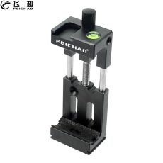 FEICHAO 1x Tripod Head Bracket XJ-8 Mobile Phone Holder Clip for Flashlight Microphone Aluminum Alloy with Spirit level Cold Shoe Mount