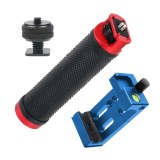 FEICHAO Handle Grip Bar Aluminum 1/4 3/8 Cold Shoe Support Mount Phone Clip Clamp Screw Adapter for Zhiyun WEEBILL S WEEBILL LAB Gimbal