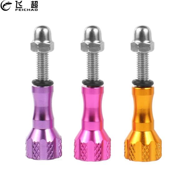 FEICHAO 1x Thumb Knob Mini Short Screw CNC Aluminum Alloy w Bolt Nut for GoPro Hero Max 8 7 6 5 4 3+ SJCAM Yi Action Camera Accessories