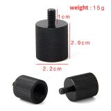 FEICHAO 1x 5/8  Female to 1/4  Male Threaded Screw Adapter Aluminum Alloy for Microphone Stand Tripod Flash Light Bracket Mic Converter