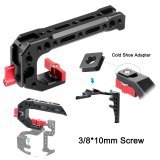FEICHAO Top Handle Grip 1/4 3/8 Screw Lifting Bracket Holder Mount Aluminum Alloy for Camera Cage DSLR 5D2 GH4 Video Stabilizer Rig Kit