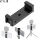 FEICHAO Portable Mobile Phone Clamp Stand Holder Clip Tripod Adapter Cold Shoe Mount 1/4 for iPhone HUAWEI Smartphone Vlog Selfie Camera
