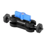 FEICHAO Multi-Function Double Ball Head Bracket 360 Magic Arm Mount 1/4  Tripod Adapter CNC Compatible with Hero 13 Monitor LED Light DSLR Camera Accessory