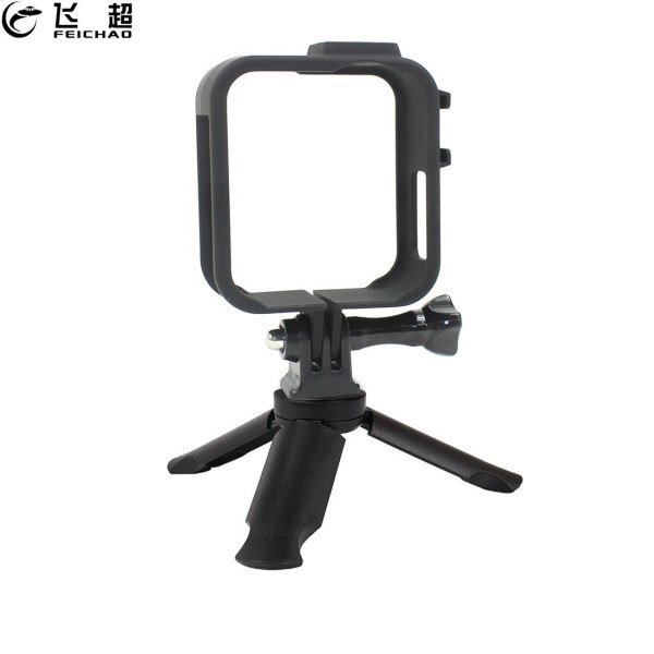 FEICHAO Plastic Protective Frame Case Housing Shell Rollcage Portable Mini Tripod Table Stand Holder for GoPro Max 360 Camera Accessory