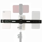 FEICHAO Three Position Multi Camera Stand Clip Bracket Holder 3-Position Mobile Phone Tripod 1/4 Connector Mount Video Live Broadcast