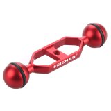 FEICHAO 5 inch Double Ball Head 1  Joint Adapter Bracket Extension Arm 13cm for GoPro 13 8 7 Camera SLR Underwater Torch Diving Fill Lights