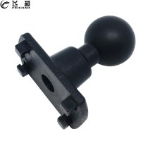 FEICHAO 4 Hole Claws AMPS Adapter Plate Rubber 1  Ball Head Bracket for Arkon Robust for Ram Mounts Motorcycle for Gopro Garmin GPS DVR