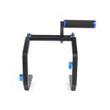 Dual C Shape Professional Bracket Support System 1/4'' Screw 15mm Rod & Top Handle Grip Camera Cage Rig for Video DSLR Camcorder