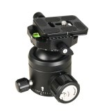 FEICHAO Professional Panorama 360 Degree Camera Tripod Ball Head 44mm / 52mm Aluminum Alloy Ballhead with Quick Release Plate Heavy Duty