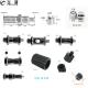 Metal 1/4  3/8  5/8  Threaded Screw Mount Adapter Tripod Plate Flash Lights Mic Converter SLR Camera Photo Studio Accessories