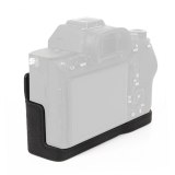 Leather Camera Bag Protective Case Battery Opening Bottom Form-Fitted for Sony A7R4 A7RM4 A7RIV A74 Half Body Cover Accessories